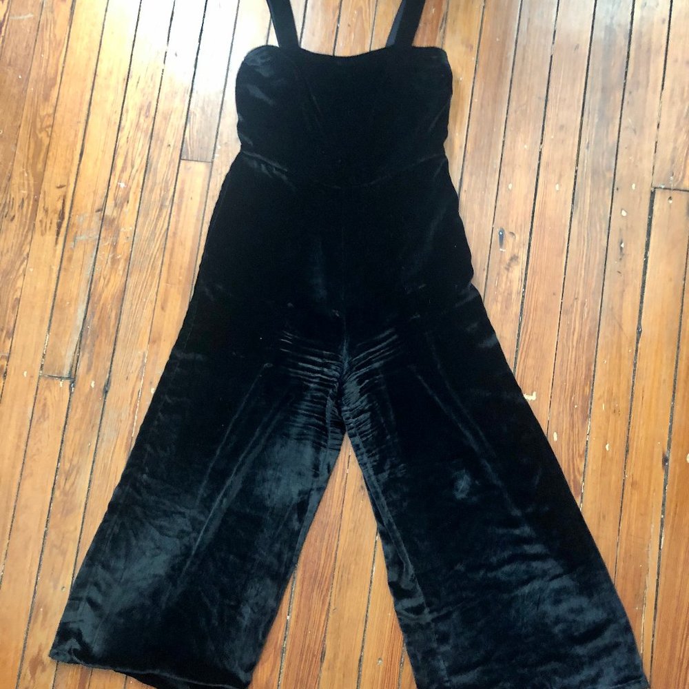Madewell Wide Leg  Suede Jumpsuit Size 4